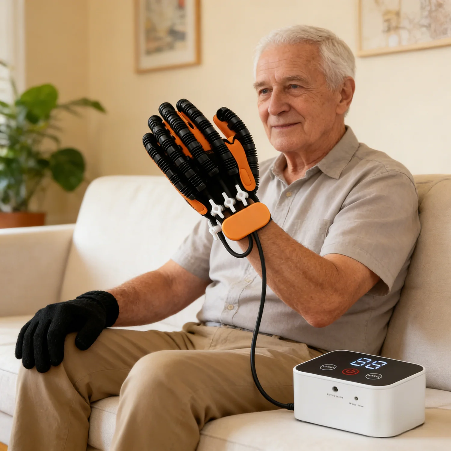 

Robot Rehabilitation Gloves Hemiplegia Cerebral Infarction Finger Hand Function Training Massage Surgery Recovery Robot Glove