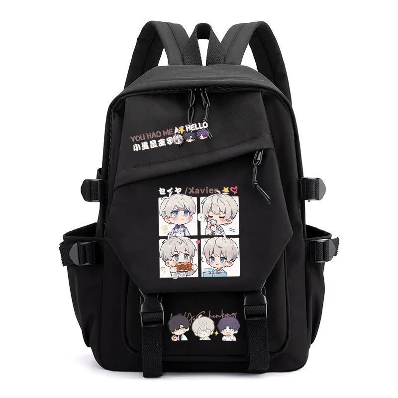 

29×42×13cm Black White Blue Green Pink, Love and deepspace, Student Kids Teens School Bags, Anime Backpacks Girls Boys