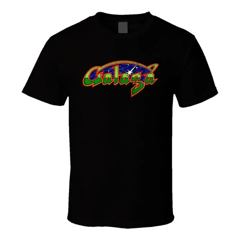 Galaga Video Game Arcade Logo T Shirt