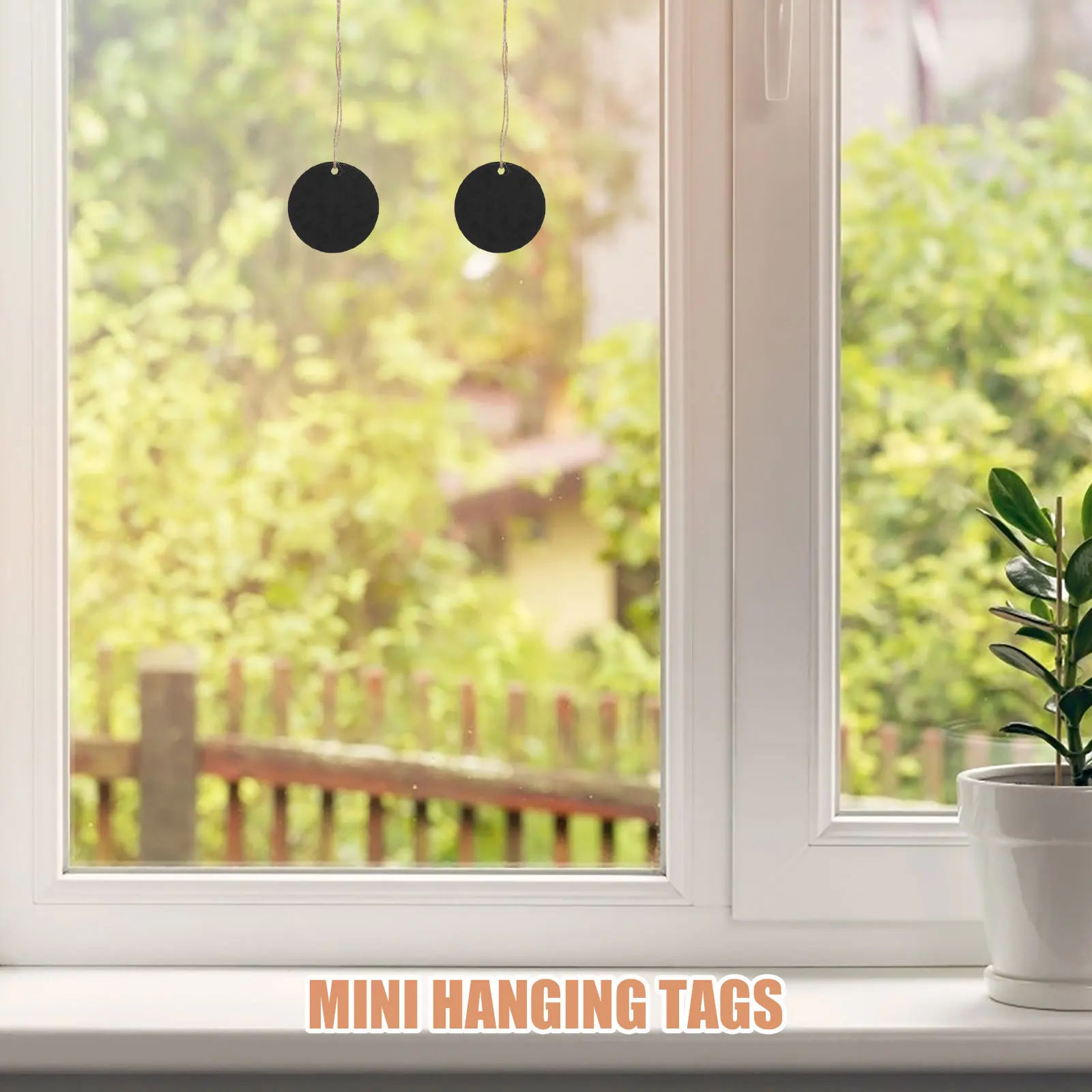 

10 Pcs Label Small Blackboard Pendant Baby Tag Decoration Bamboo Bulletin Blackboards