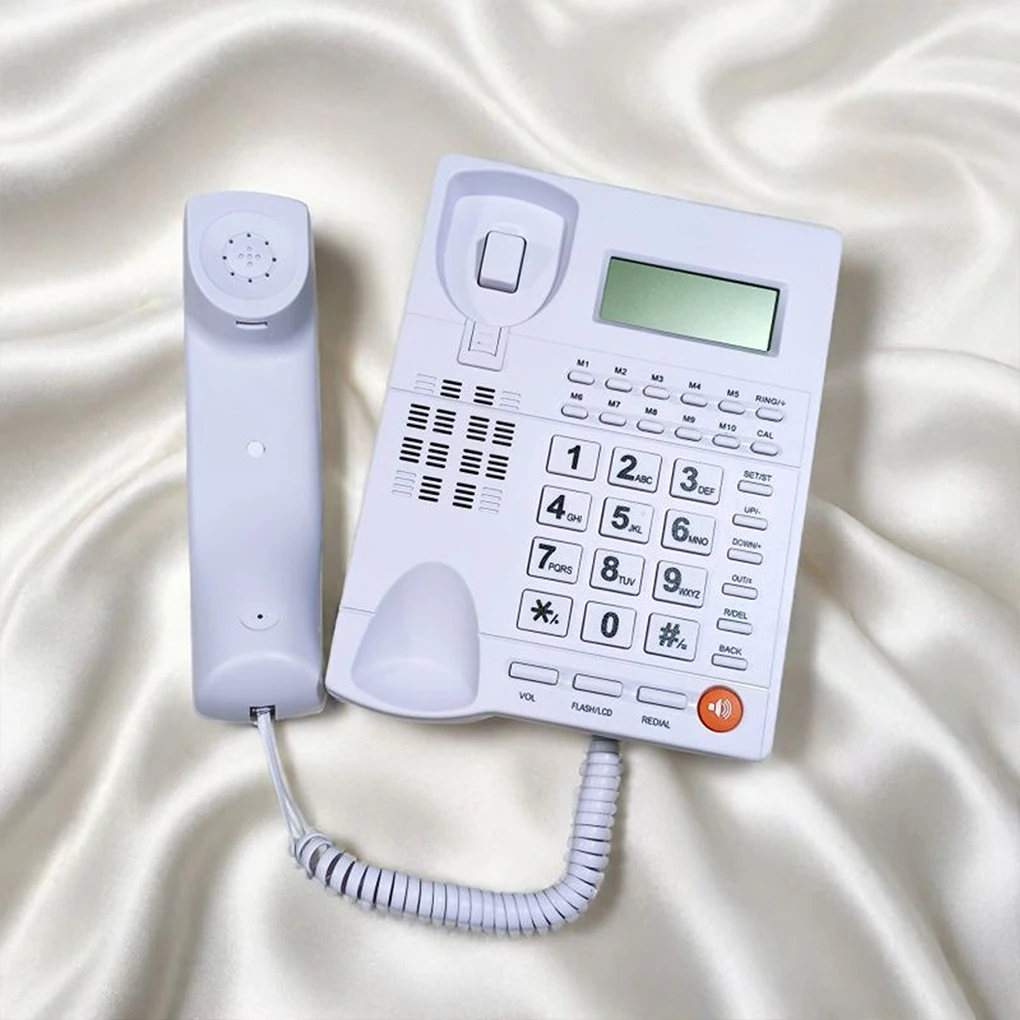 Desk Corded Telephone With Display For Home/Hotel/Office Telephones Landline With Answer Phone