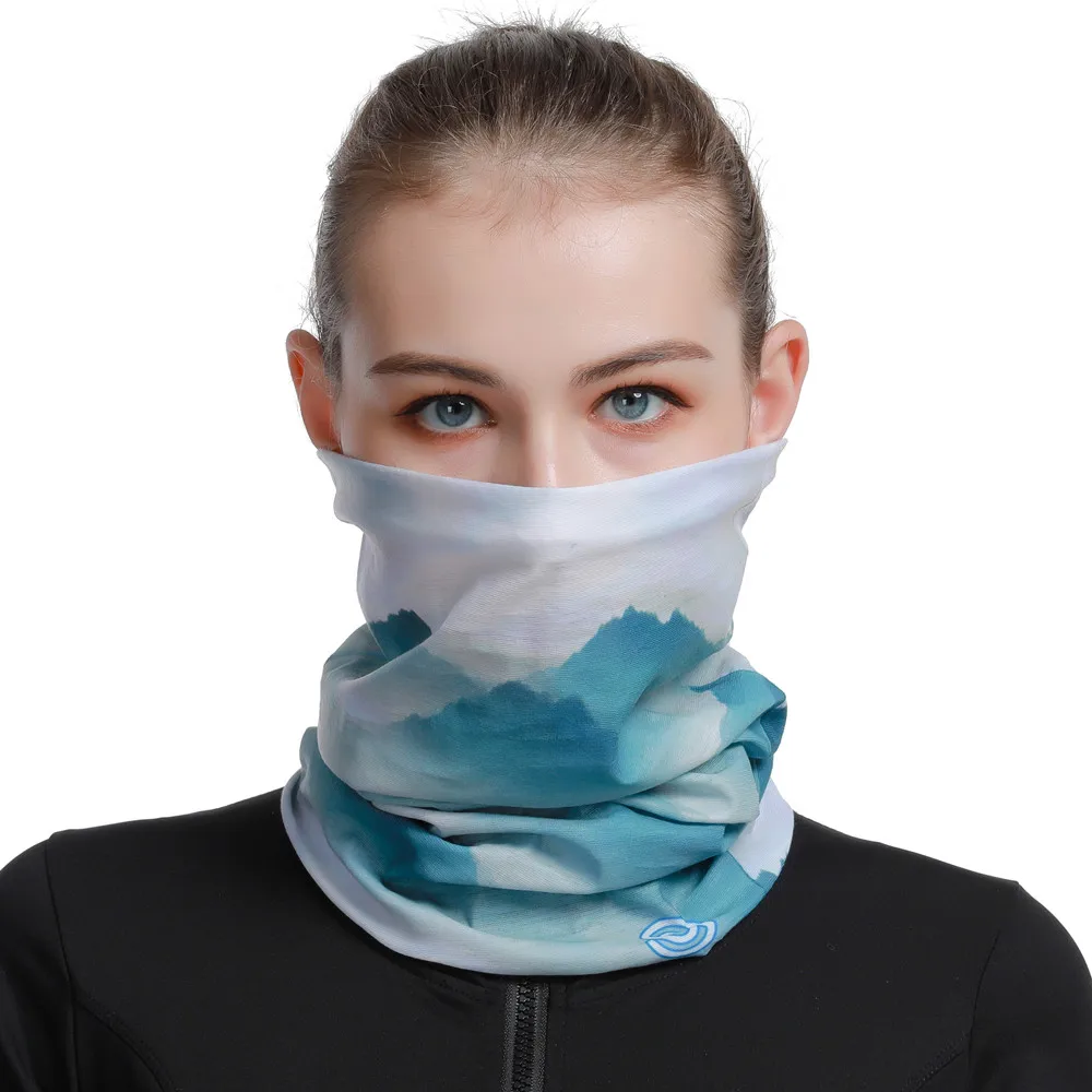 2024 New Fashion Natural Landscape Design Women Man Cycling Bandana Outdoor Sports Headband Bicycle Balaclava Travel Neck Scarf