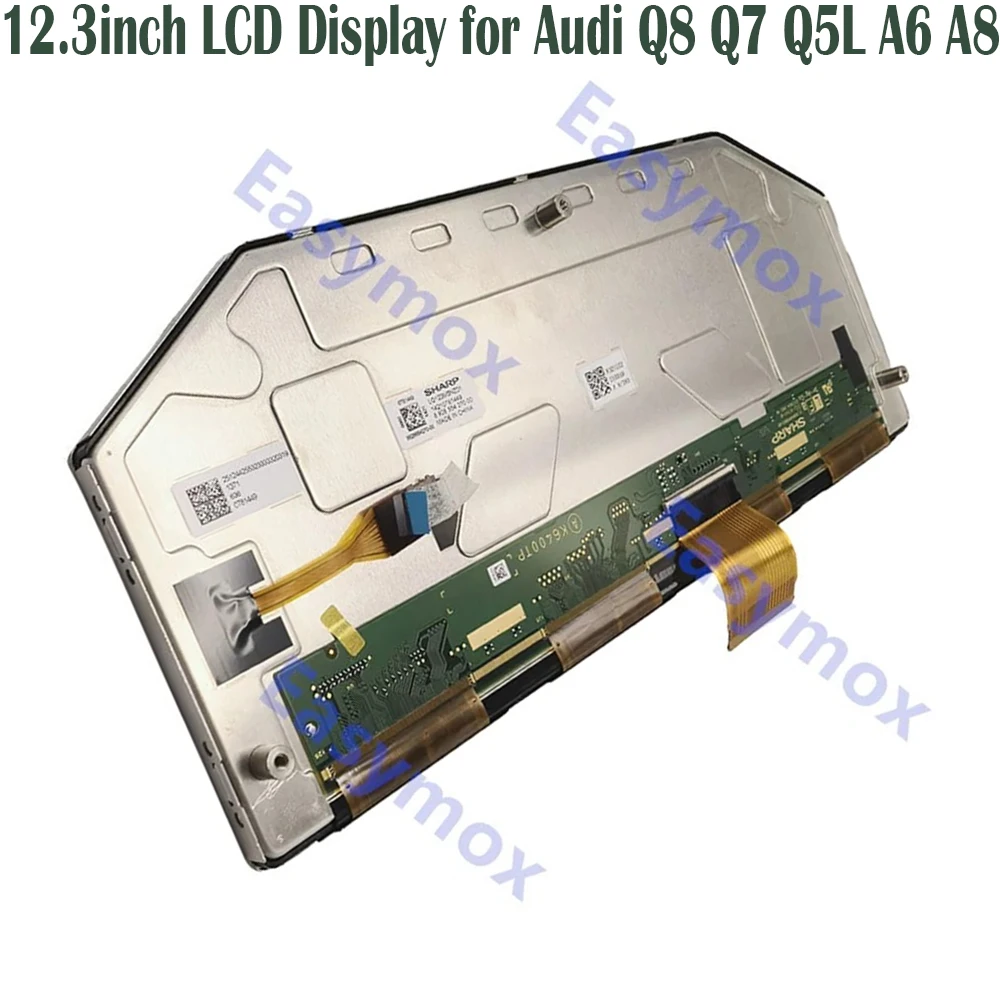 

LQ123M5NZ01 12.3inch LCD Display for Audi Q8 Q7 Q5L A6 A8 Car Instrument Cluster Dashboard Speedometer Screen Replacement