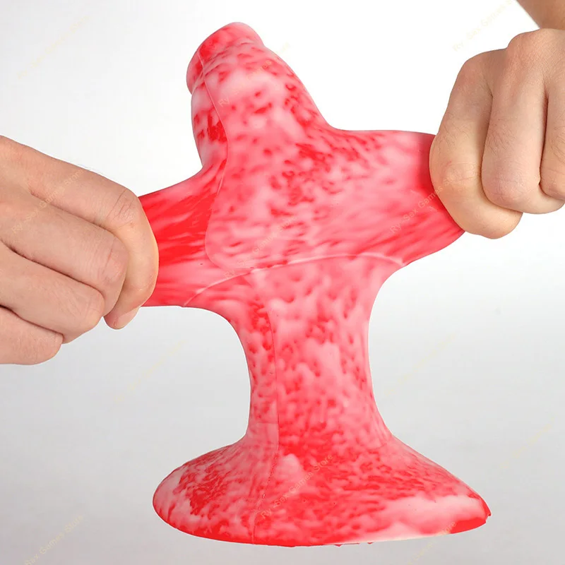 Soft Penis Sleeve Dog Jj Hollow Soft Wear Penis Simulation Couple Fun Reusable Condom Real Animal Dick Silicone Sleeve For Man