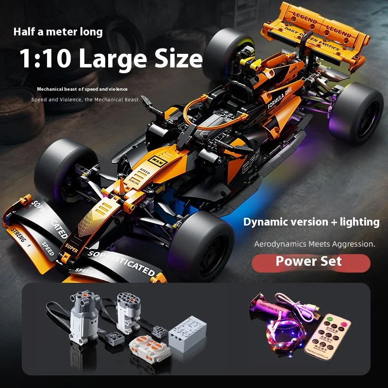 LEGO Ferrari F1 voiture de course télécommande bloc de construction ensemble Super modèle de voiture jouet pour enfants garçons petites particules Kit d'assemblage