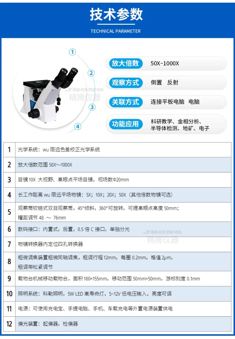 4XC PLUS new inverted metallographic microscope WU far-limited optical system microscope analyzer