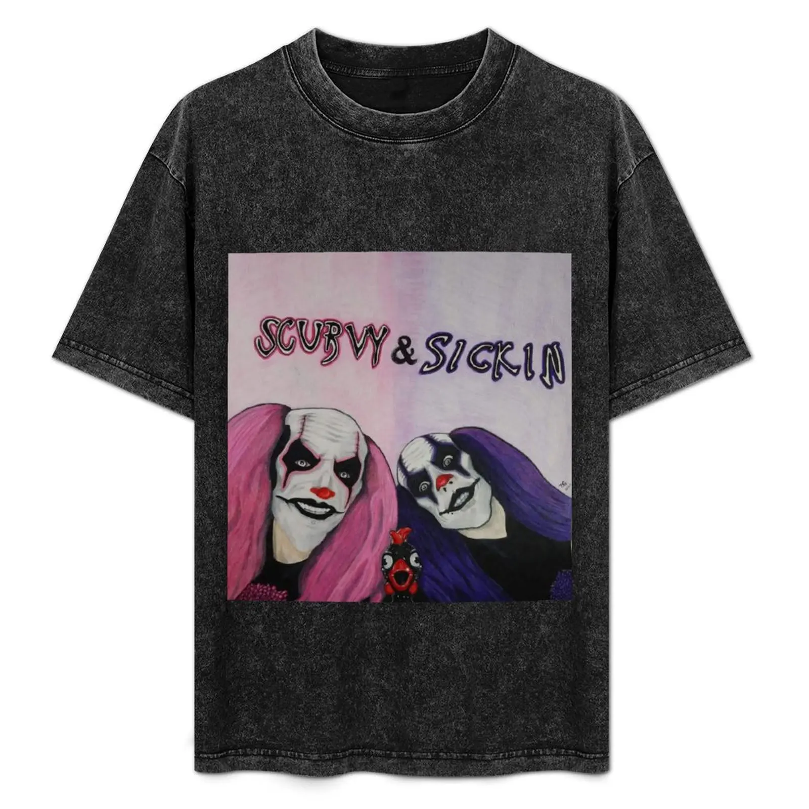 

Scurvy and sickin clowns T-Shirt sweat football t shirt oversized t shirts for men