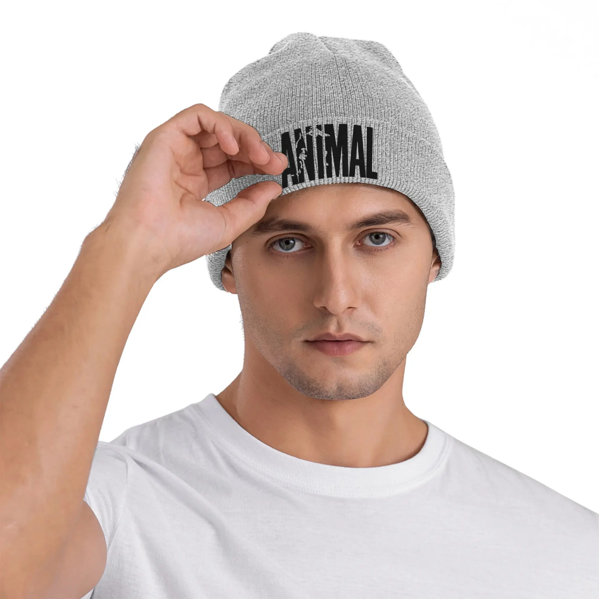 Animal Muscle Design Gym Fitness Winter Skullies Beanies Hat Warm Autumn Knitted Hats Bonnet Caps for Women Men