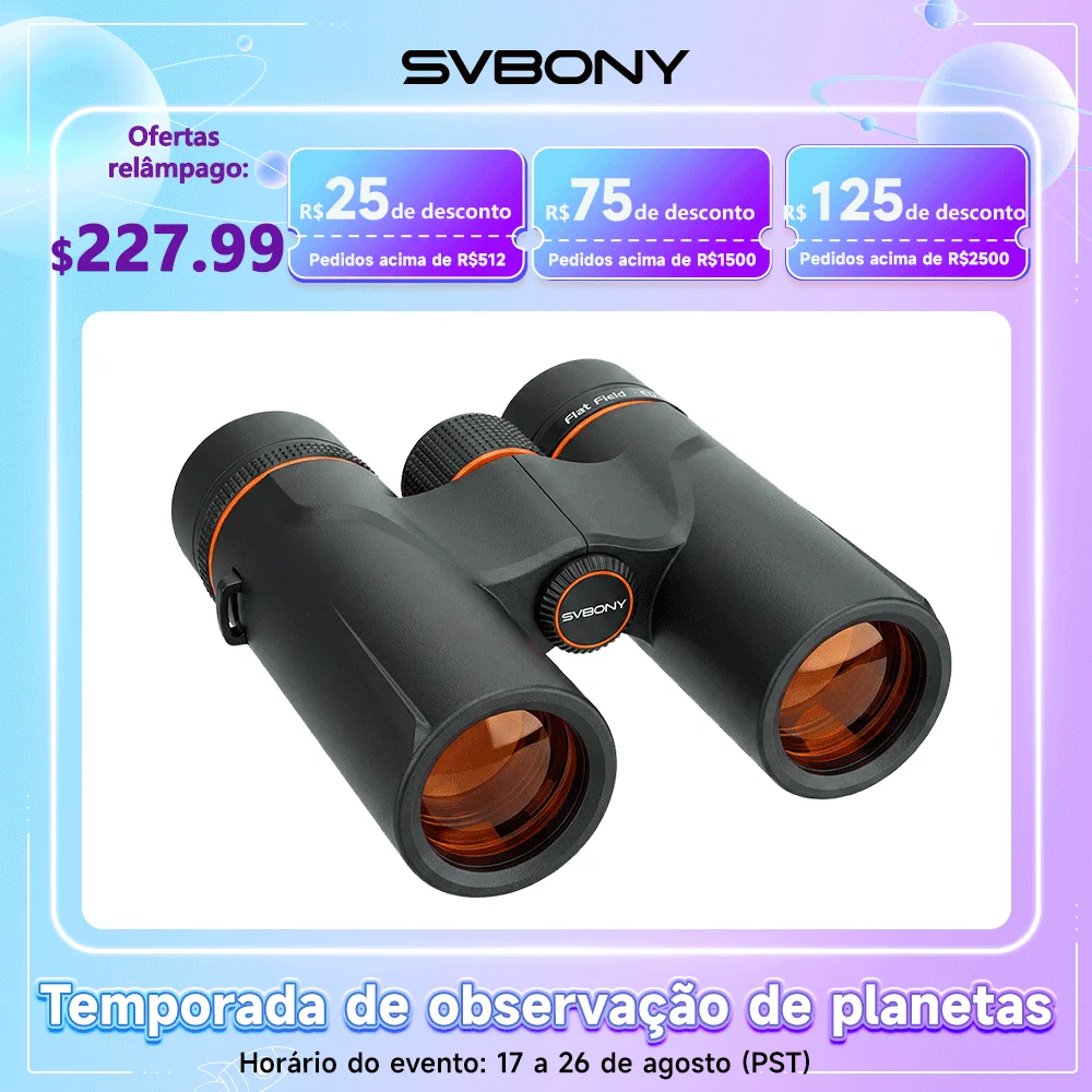 SVBONY SA207 Binóculos 8x32 ED APO com Prisma BaK4