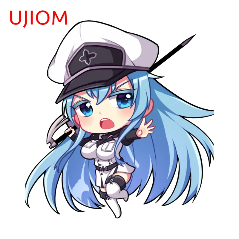 UJIOM Lovely Chic Esdeath Wall Sticker High Quality Creative Decal Hot Selling Chibi Graffiti Suitable For Wallpapers Kid Room