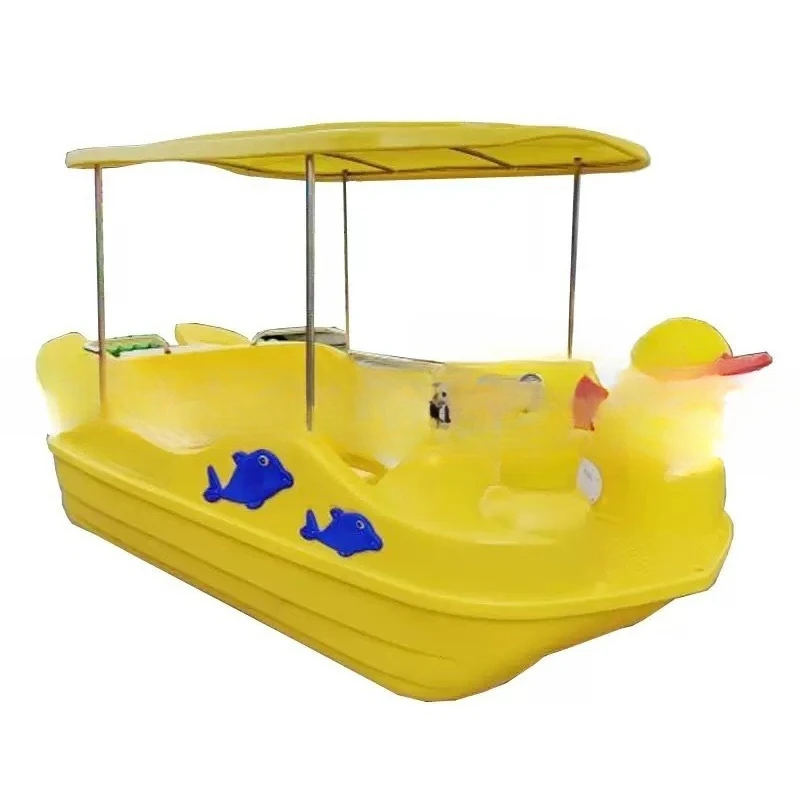 Water electric boat, polyethylene cartoon electric boat, five-seat sightseeing boat water park