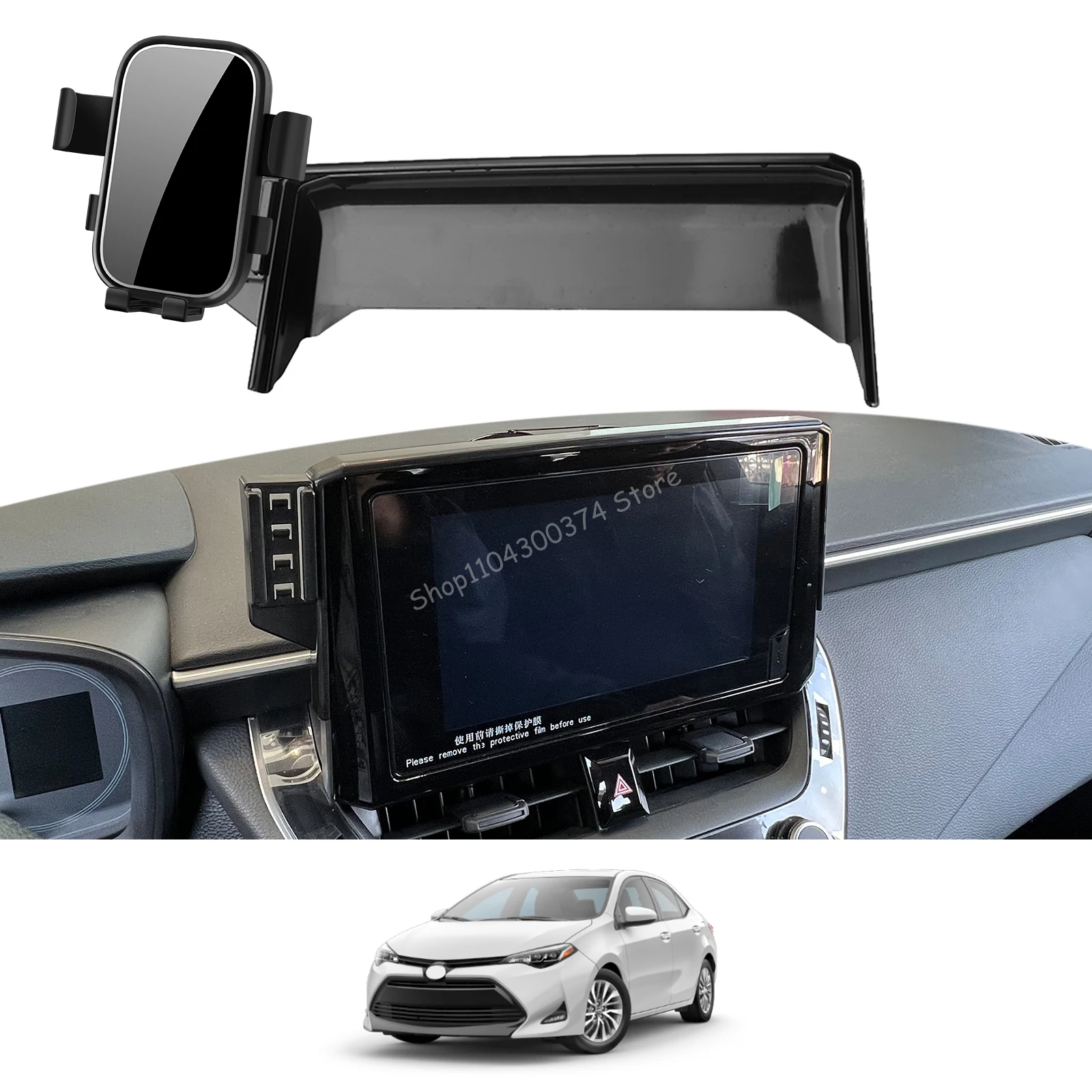 

Car Mobile Phone Holder for Toyota Corolla 2019~2022 E210 8/9in GPS Bracket Navigation Stand Auto Accessories