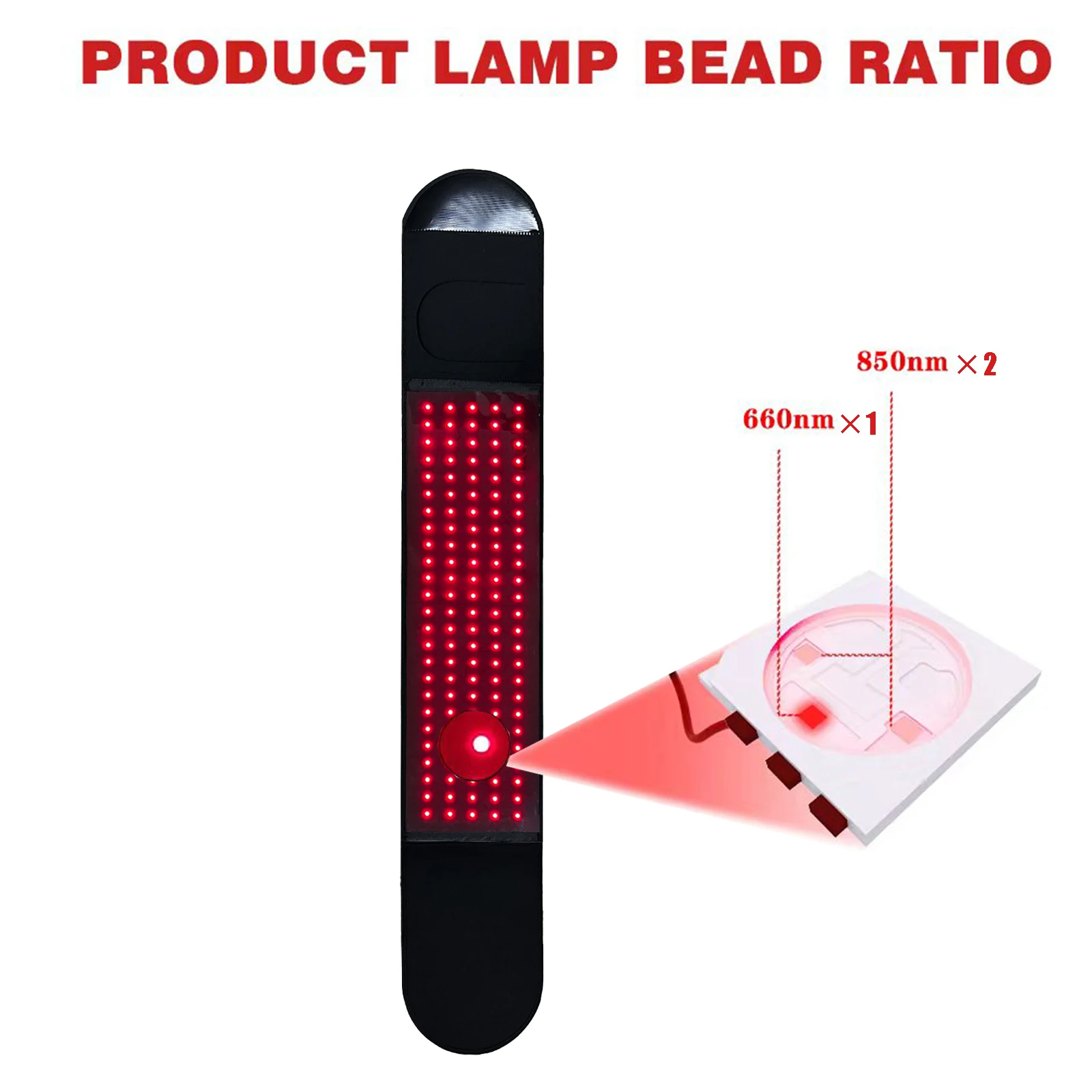 125LED 660&850NM Infrared&RED Light Therapy Belt Back Pain Relief Wrap Burn Fat Device Slimming Machine Waist Heat Pad Full Body