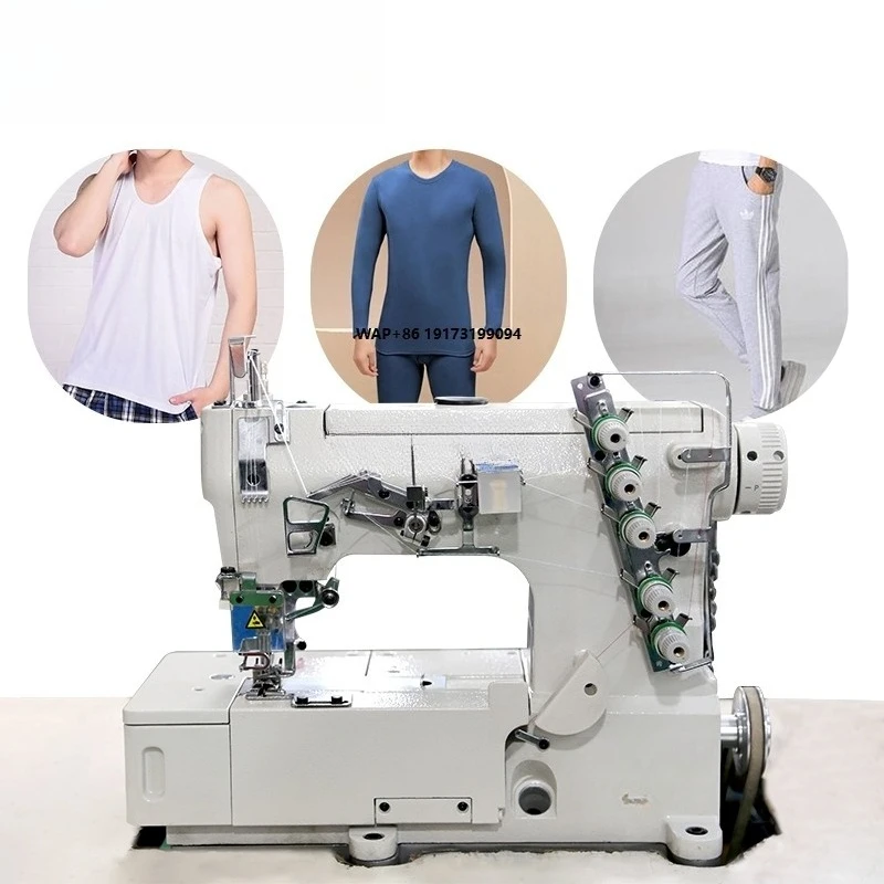 

GC562-03GB ROSEW Industrial Sewing Machine Two Needles Four Threads Manual Motor High Productivity Clothing Cover Seaming