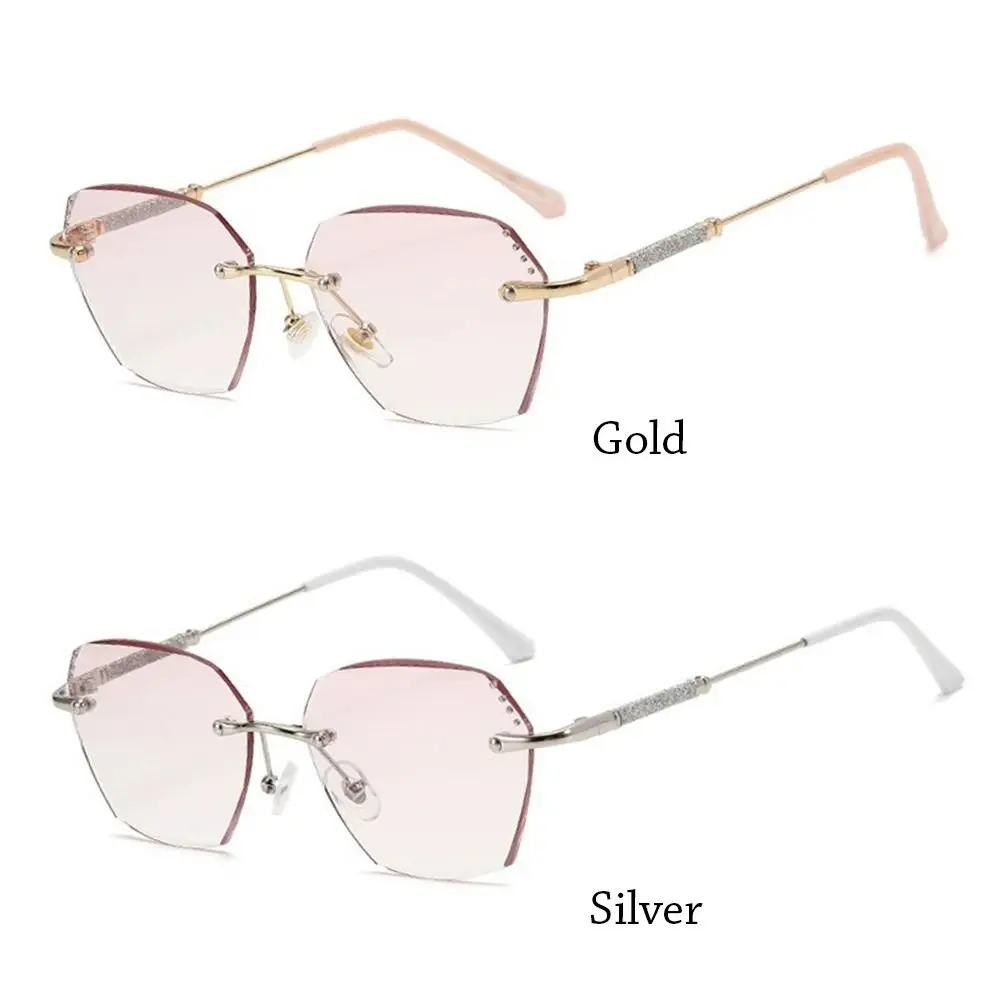 Blue Ray Blocking Anti-Blue Light Reading Glasses Glitter Frame Vintage Hyperopia Glasses Eye Protection Luxury Diamond