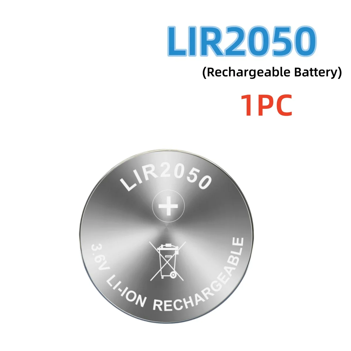 1-10 sztuk LIR2050 3.6V akumulator litowy wielokrotnego ładowania wymień CR2050 na zegarek aparatu pilot kalkulator zegar — zdjęcie produktu 2