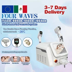 4Wave Professionele Diode Laser Ontharing Machine 808 Voor Ontharing Ijs Titanium Laser Scherm Systeem Epilatie Machine Nieuw