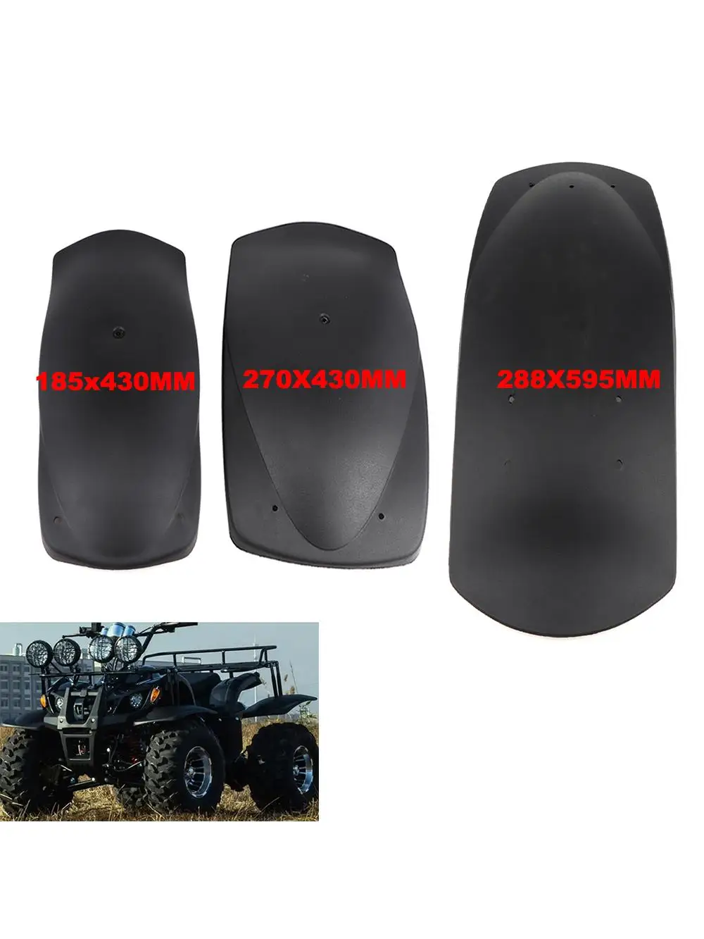AliExpress 1 Pair Front/Rear Plastic Fenders for 150cc 200cc 250cc Go Kart ATV UTV Dirt Bike Quad Dirt Bike Accessories