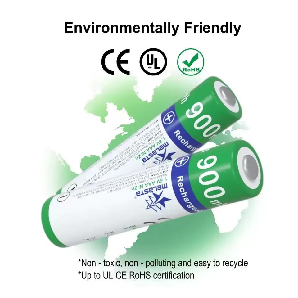 Melasta 8/16 قطعة AAA 900mWh 1.6 فولت NIZN بطارية قابلة للشحن Ni-Zn بطاريات للكاميرا الرقمية مشغلات الأقراص المضغوطة اللعب مصباح يدوي لوحة المفاتيح