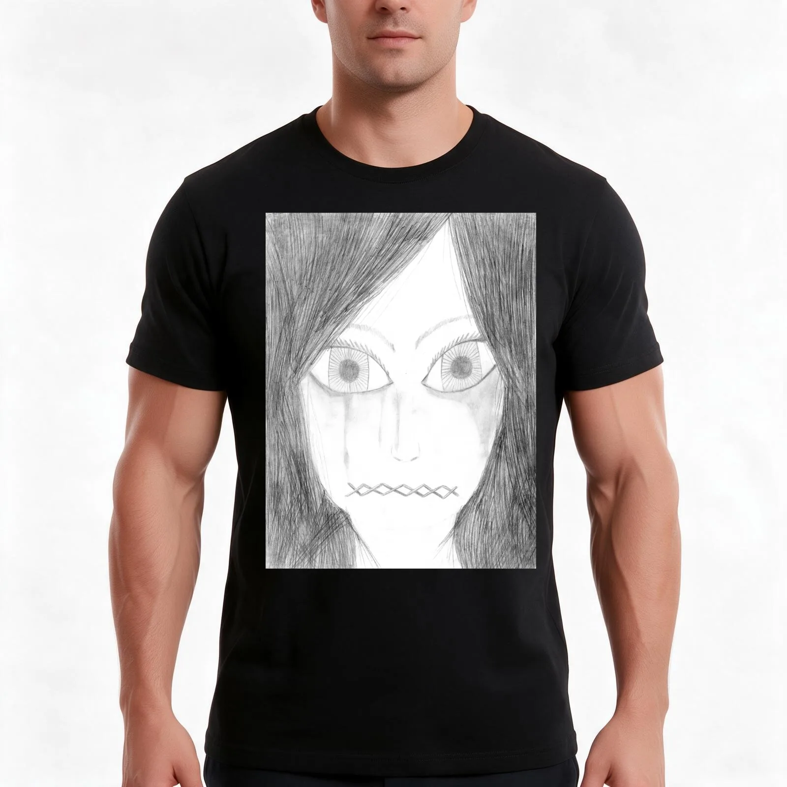 Tongue-Tied. T-Shirt, Summer Casual Cotton Tee, Oversized Streetwear Tops, Vintage Graphic Print, Loose Fit Short Sleeve