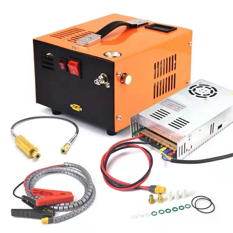 With 220V Transformer High Pressure Inflator High Pressure Air Pump 12V 4500 Psi 300 Bar 30mpa Air Automobile Compressor Pump