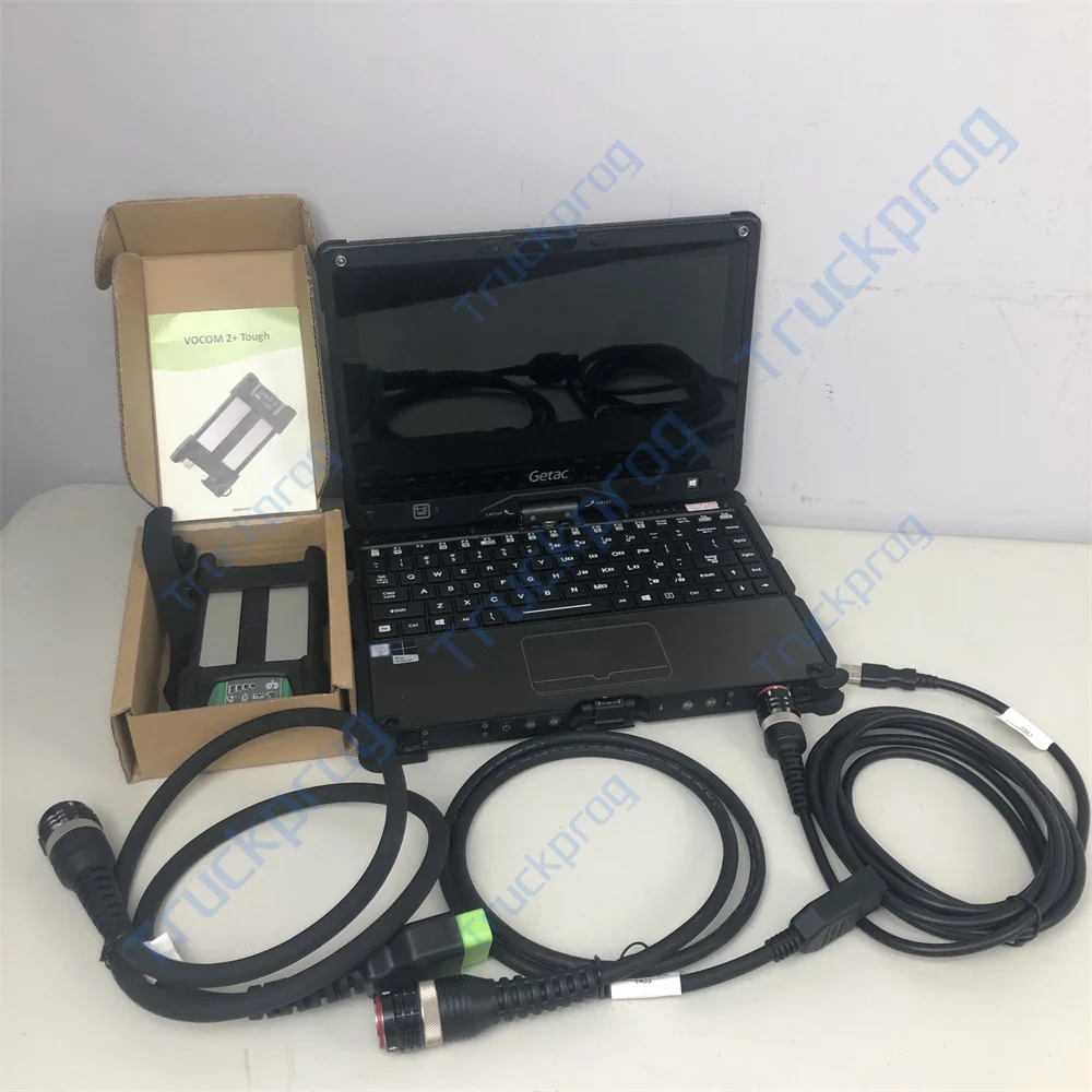 Original VOCOM 2+ Tough Adapter PTT 2.8 Vocom II VCADS PTT for Renault UD EURO6/FH/FM4 vocom2 Truck Diagnostic Tool Getac laptop