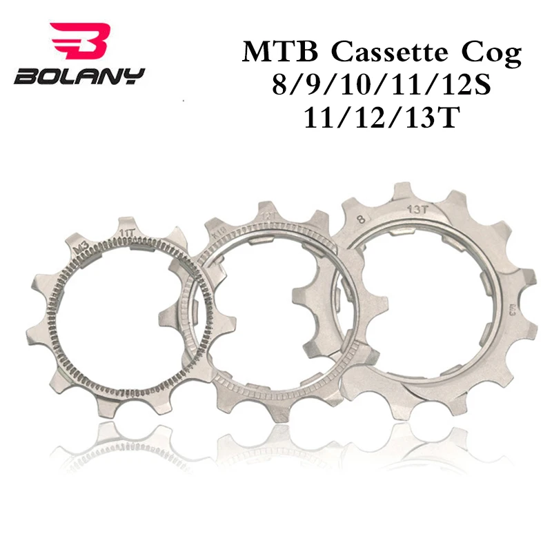 Bolany MTB Cassette Cog 11T 12T 13T Bicycle Freewheel Cog 8/9/10/11/12 Speed Cassette Freewheel Teeth Sprocket Part Fit SRAM