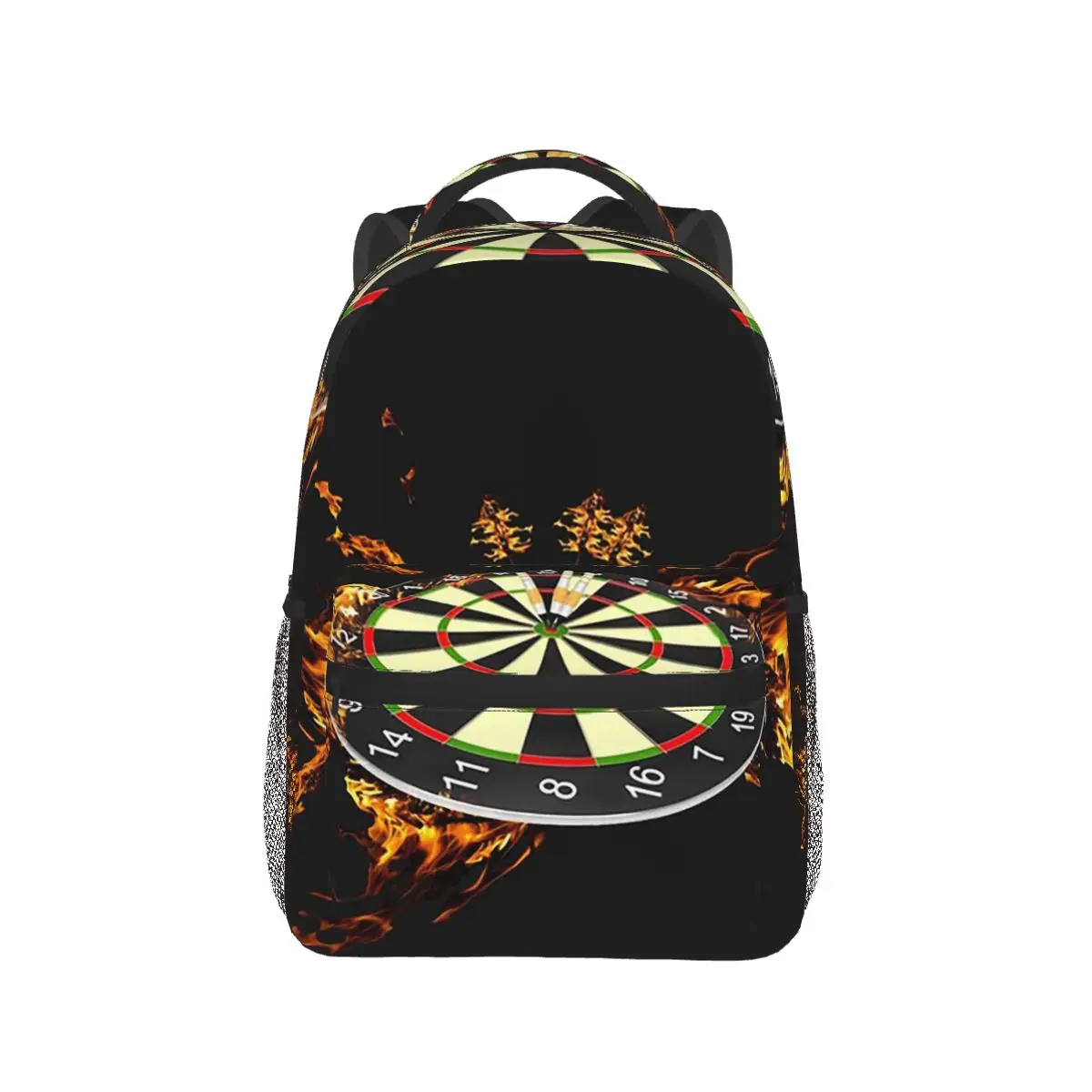 Flaming Dart Board Backpack Hot Sale Daypack Large Capacity Kids BookBag School Bag Shoulder Bags for Men Women