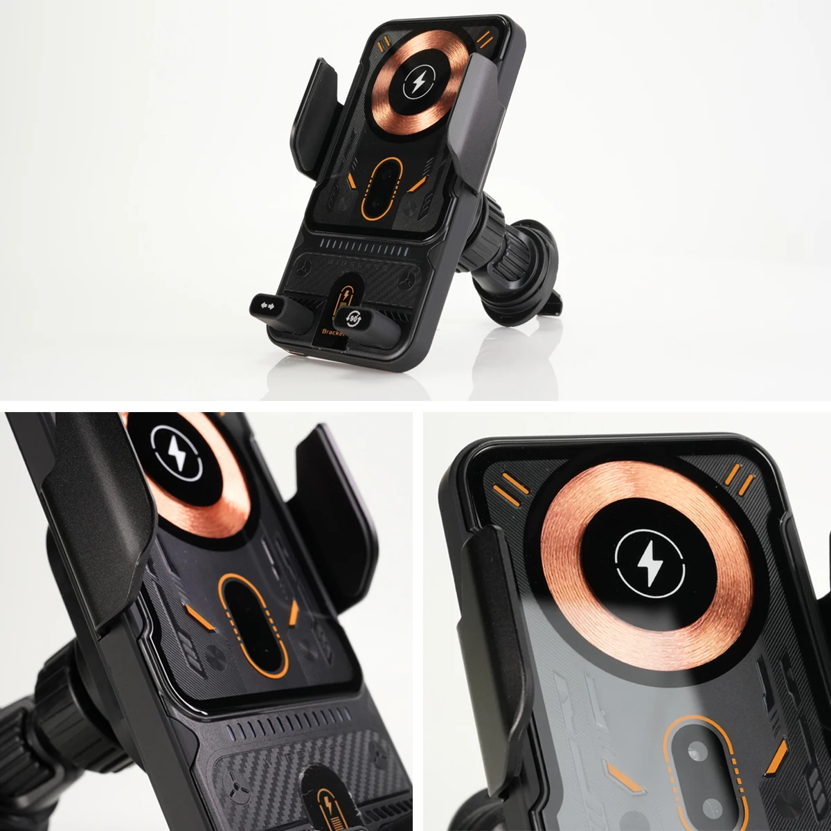 حامل شاشة هاتف السيارة لسيارة Volkswagen ID7 ID.7 GTX Tourer 2024 2025 رف هاتف السيارة المغناطيسي للشحن اللاسلكي لتركيب MagSafe