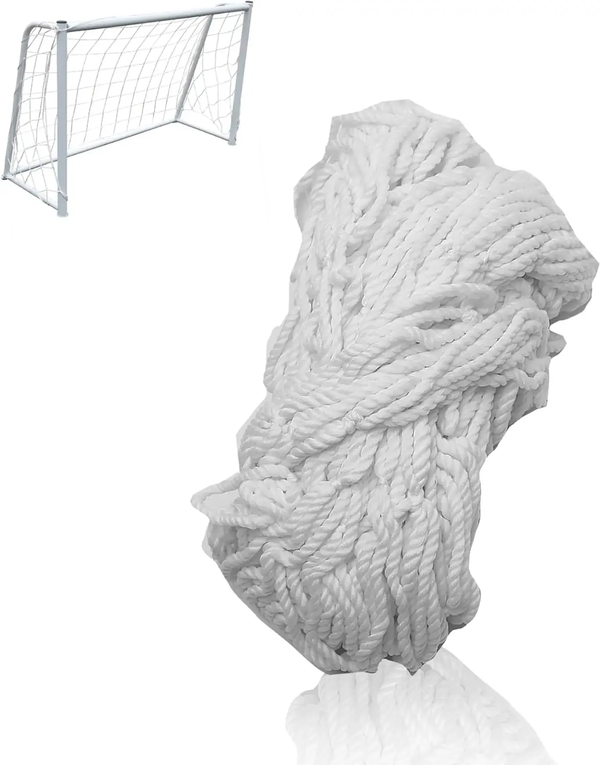 

Football Goal Net Replacement for 6x4ft, 8x6ft, 12x6ft & 24x8ft Frames, Polypropylene, Training & Backyard