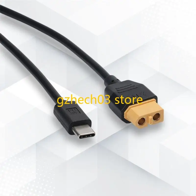 

G2AC Type C to XT60 Charging Cable 100W 20V/5A Fast for Drones, Energy Storage Power, and Outdoor Devices