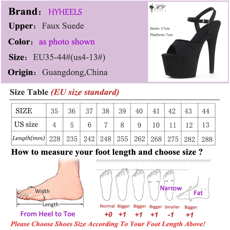 Shiny Glitter PU Sexy 17cm/7Inches Pole Dance Stripper High Heels Platform Sandals Nightclub High-heels Wedding Party Shoes