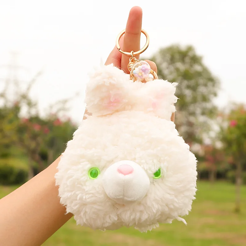 New bubble cute rabbit purse keychain pendant bag accessories cartoon soft decorate  plush toy birthday  gift