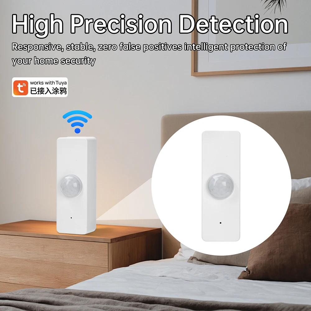WIFI Детектор движения человека PIR Smart Human Body Домашний датчик охранной сигнализации Tuya WiFI Датчик движения Приложение Дистанционное управление Работа с Alexa