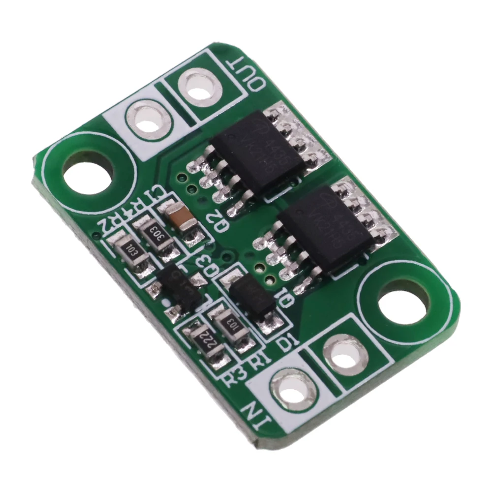 Anti-omgekeerde verbinding Power Protection Board voor het opladen van de batterij Ideale diodemodule Voorkom omgekeerde polariteit 4A gemeenschappelijke grond