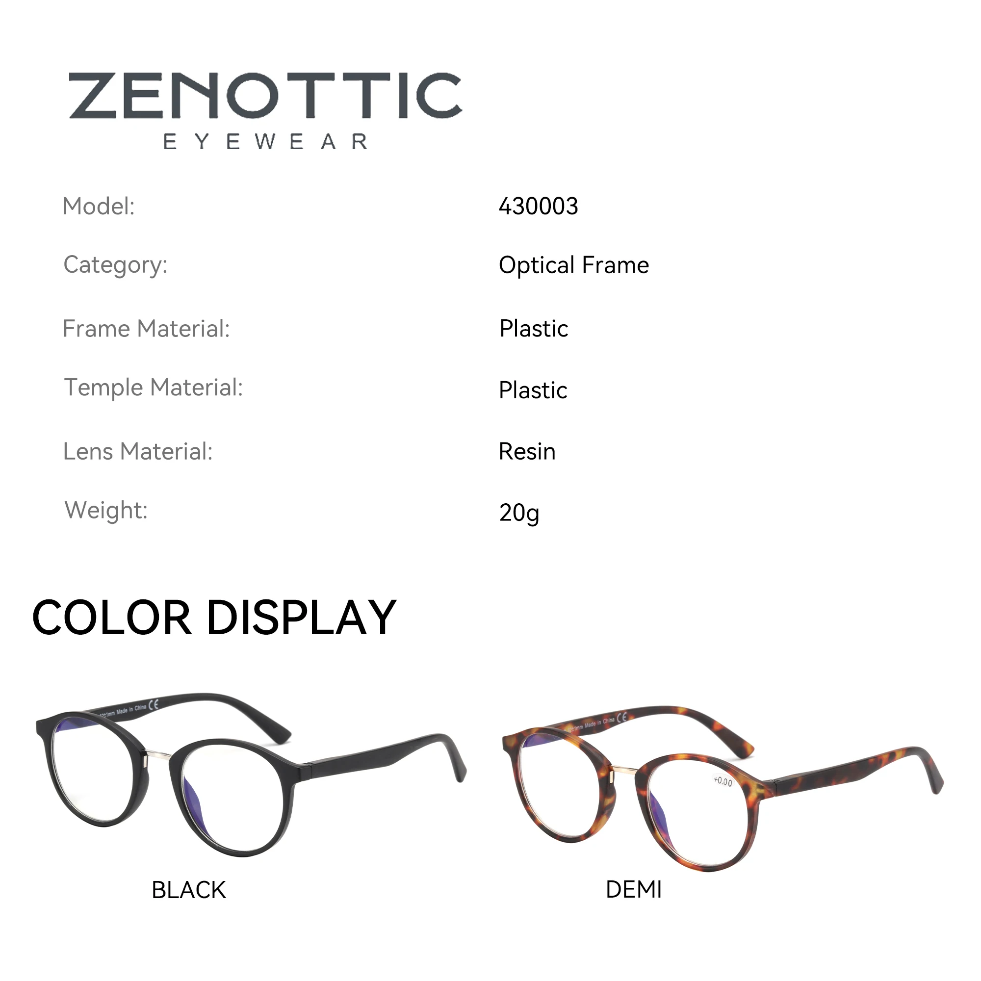 ZENOTTIC Vintage Round Anti Blue Light Glasses For Women Men Radiation Computer Gaming Myopia Optical Glasses Frames Eyewear