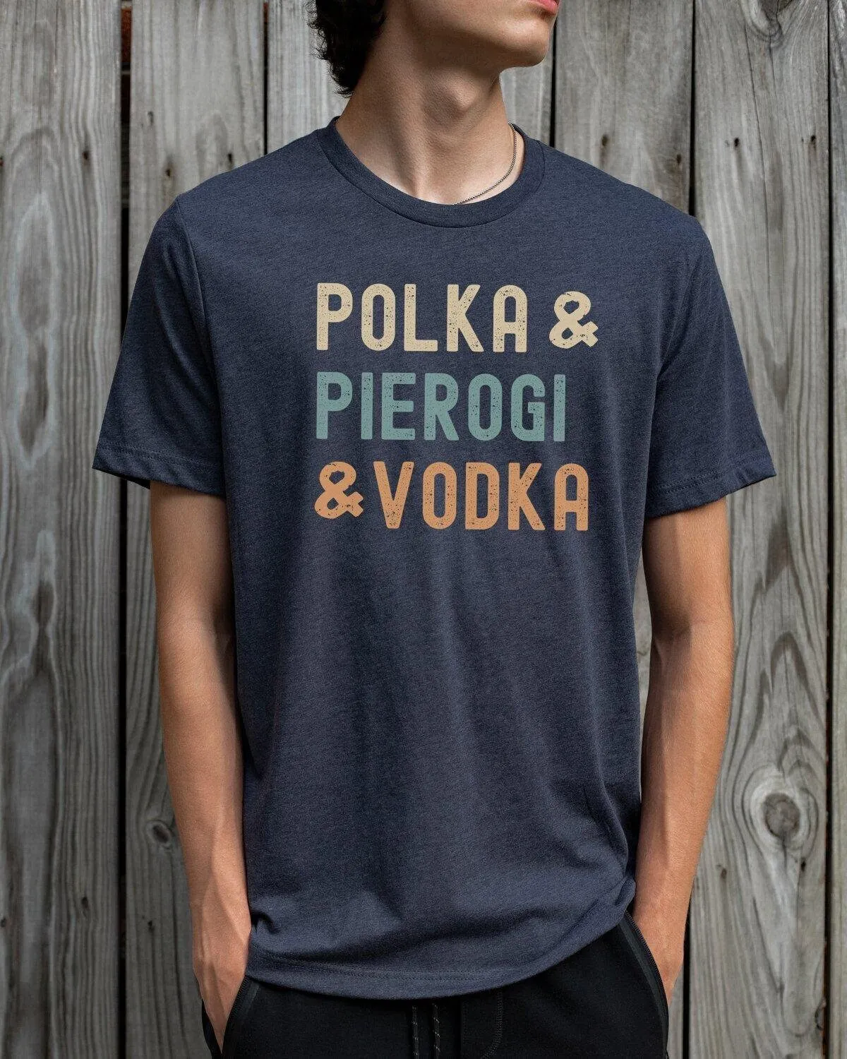 Divertida camiseta Polka Pierogi Vodka Día de Dyngus comida polaca Polonia Polska Navidad marido Dziadek