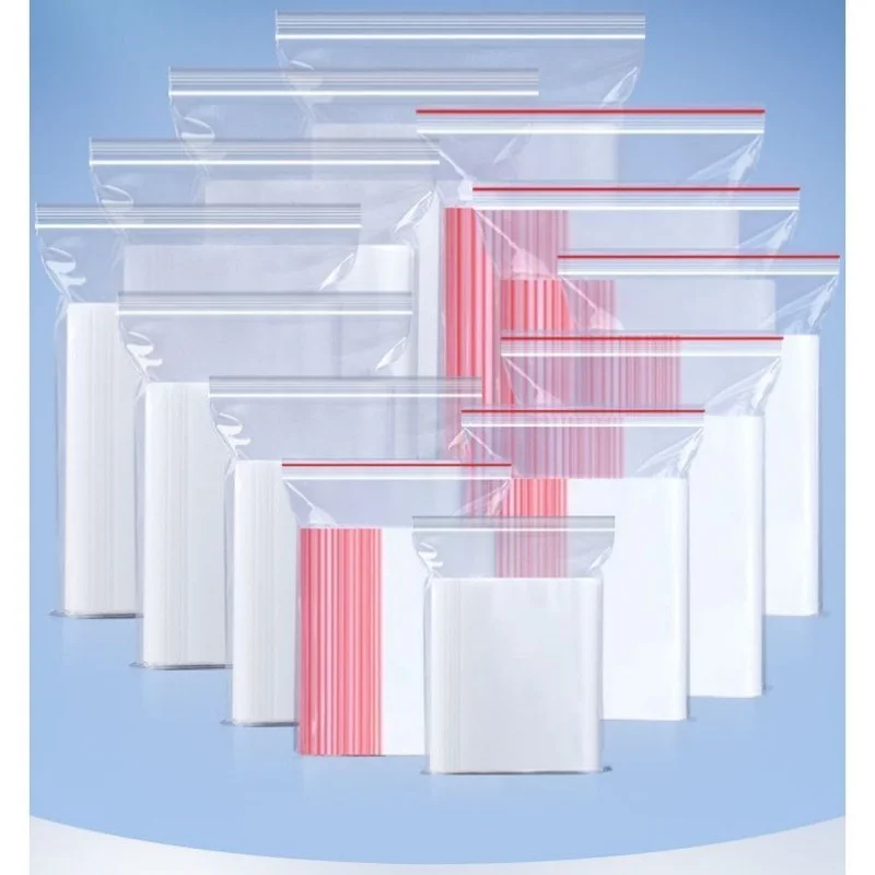 أكياس تخزين طعام شفافة بسحاب ، كيس بسحاب بلاستيكي ، أكياس بلاستيكية صغيرة بسحاب قفل ، حقيبة شفافة قابلة لإعادة الإغلاق ، حقيبة تخزين فراغية #6