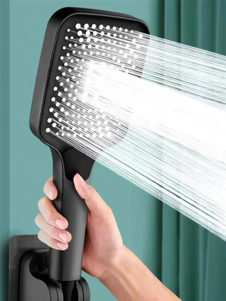 

Регулируемая душевая лейка с 3 режимами, ручная, с большим потоком, водосберегающая, под давлением, смеситель для душа, аксессуары для ванной комнаты