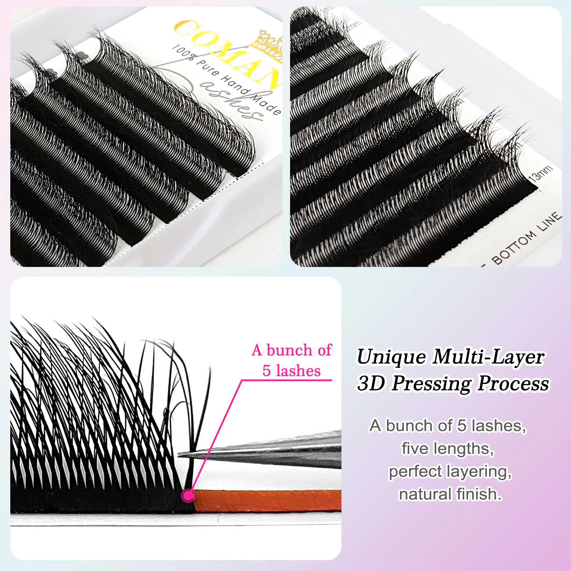 CoMango premium çok katmanlı e - Eyelash Extension Hybrid incelemesi ve fiyatı