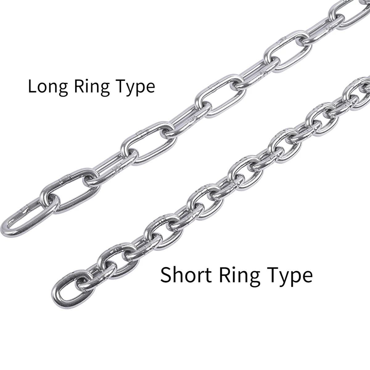 1M Diameter 1.2 1.5 2 2.5 3 4 5 6mm 304 Stainless Steel Chain Traction Chain Clothes Drying Chain Pet Dog Choker Collar Chain