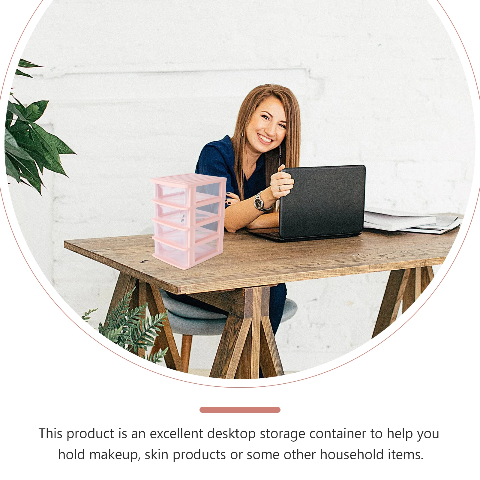 

1pc Drawer-Style Box Transparent Desktop Organizer Case For Makeup Skincare Home Organizing Holder Office Use