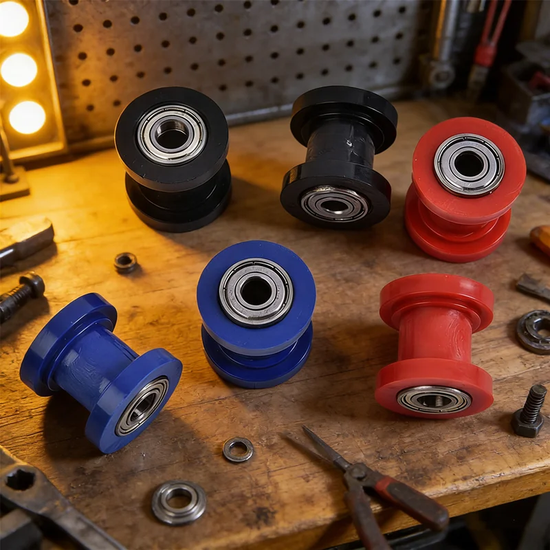 Replacement Chain Guide Wheel 8mm 10mm - Roller Slider for Mini Moto & Pit Bike, Restores Proper Chain Tension & Reduces Noise