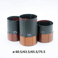 1PC Speaker Subwoofer Voice Coil 2.5/3 Inch 4 ohm 4 Layers Wire Car Bass Repair Part With Copper Wire Black Aluminum Former