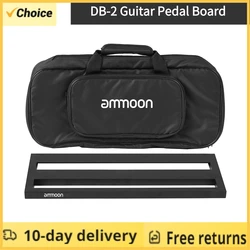 ammoon DB-2 Portable Guitar Pedal Board Organize Effect Pedals Aluminum Alloy Pedalboard Set with Carrying Bag Tapes Strap