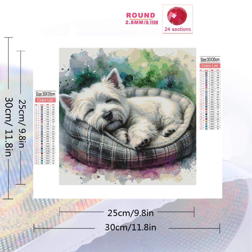 EverShine Diamond Embroidery Dog Animal DIY New Arrival Diamond Painting Suitable for Beginners Mosaic Home Decor Unique Gift