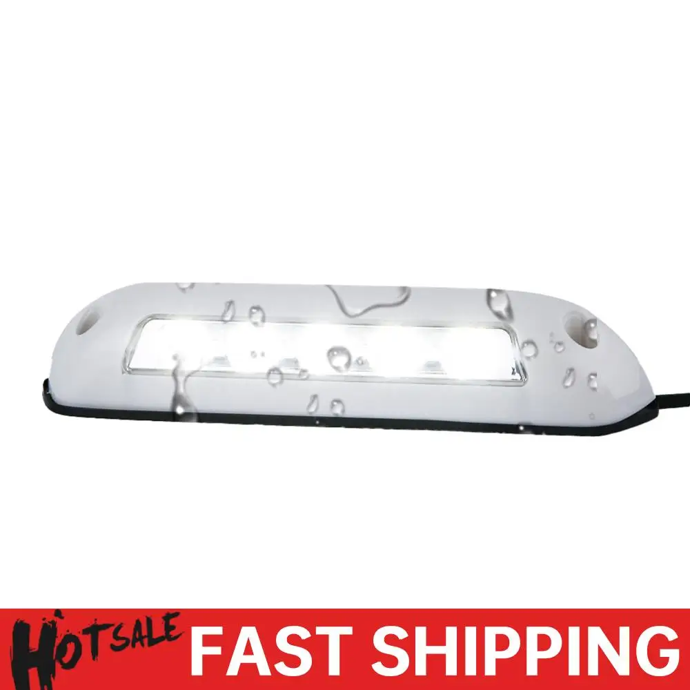 

12 В для дома на колесах, каравана, внутренние настенные светильники, 6000 К, водонепроницаемая световая панель, 10 светодиодов, фургон, кемпер, внешняя лампа, универсальные аксессуары для автофургонов