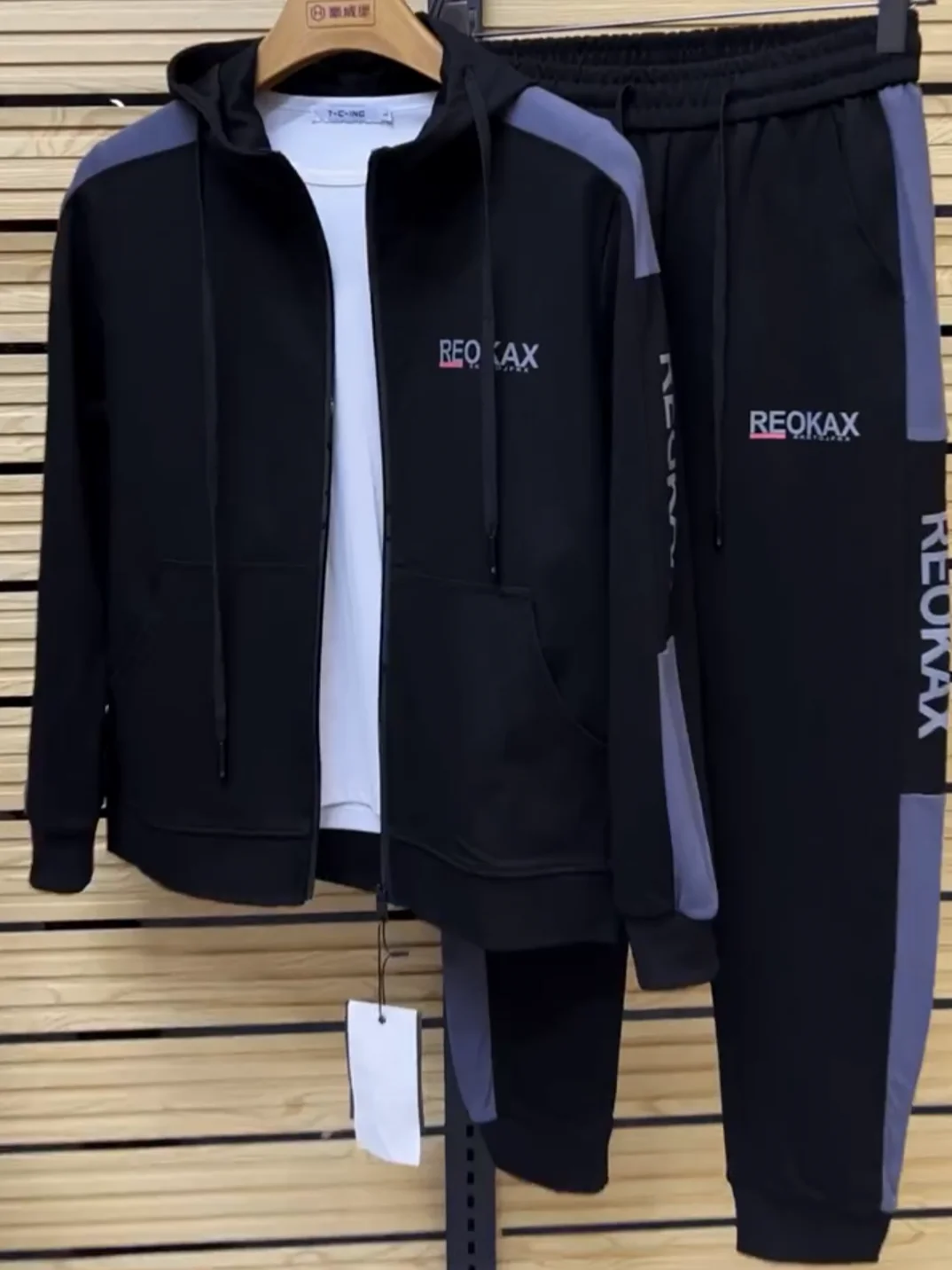 

Men's Casual Faionable Hooded Two-Piece Set Spring Autumn New Arrival Versatile Comfortable Long Sve Pants Youth Sle