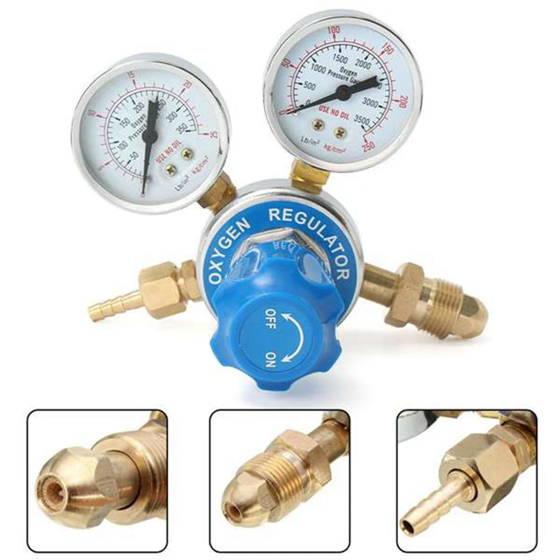 Argon Oxygen Acetylene Pressure Regulator Mig Flow Meter Pressure Regulator Valve Oxygen Pressure Reducer Durable