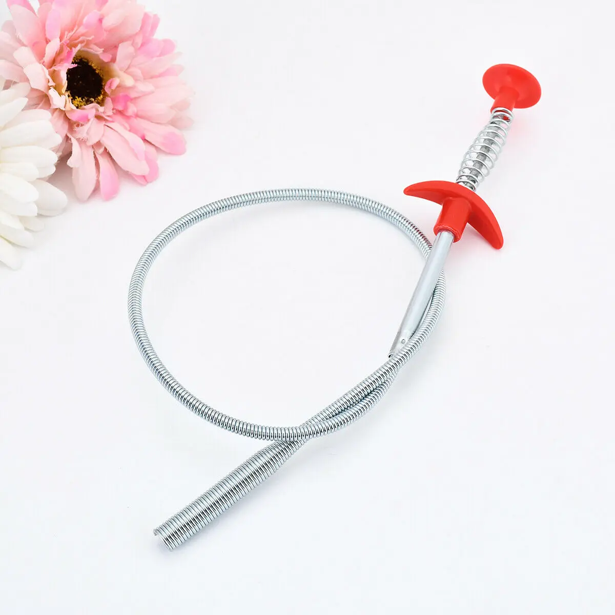 Bathroom Floor Drain Sewer Dredge Device Hair Catcher Kitchen Sink Pipeline Cleaning Hook Claw Spring Grip Cleaner Tool